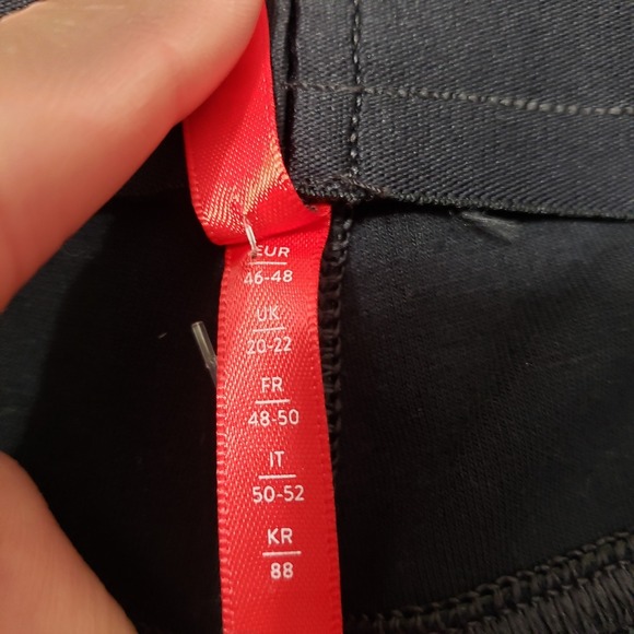 Spanx Pants Womens XL Brown Faux Leather Pockets - Picture 6 of 11